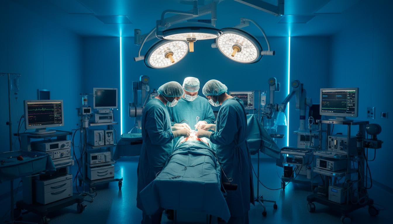 Cardiac Surgical Team in Operation Theatre